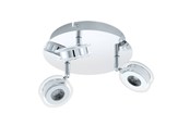 Valaisimet - EGLO SAROLO SPOT RONDEL 3X340LM KROMI - 94491
