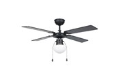 Valaisimet - EGLO FORTALEZA AC E27 MUSTA/LUONNOLLINEN TUULETIN - 35122