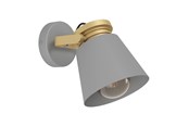 Valaisimet - EGLO TWICKEN SEINÄ E27 HARMAA/KULTA - 43835