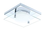 Valaisimet - EGLO ABIOLA SEINÄ/KATTO 115X115 450LM KROMI - 75326
