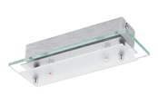 Valaisimet - EGLO FRES 2 SEINÄ 2L 250X85 SATIINI/KIRKAS - 93885
