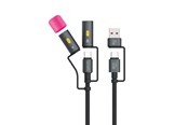 USB kaapelit - 4smarts Explorer 4-in-1 USB-C Cable Set - 541060