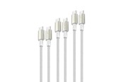 USB kaapelit - 4smarts USB-C to USB-C Cable - 60W 3 pcs (3 m + 1.5 m + 0.5 m) - 540621