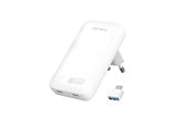 Kannettavan laturit - 4smarts Wall Charger Flatplug Slim Dual USB-C 65W Fast Charge - 542065