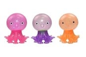 Pienet lahjat lapsille - Pocket Money Octopus Glitter Squeeze Ball With Suc - assorted - 621579