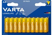 Akut ja Paristot - VARTA Longlife 4106 battery - 20 x AA type - Alkaline - 4106101420