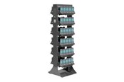 Seinäkiinnitys, AV-kiinnikkeet & AV-kalusteet - Zebra rack - dual side - for 12 multi-slot cradles - accommodate up to 60 devices - Max - recommended for - CS-RAC-60-E-00