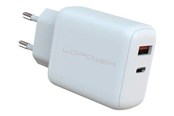 Puhelin - Adapterit & Laturit - LC Power LC-GAN-45 power adapter - GaN - USB Type A 24 pin USB-C - 45 Watt - LC-GAN-45