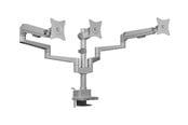 Näytön kiinnitys - ICY BOX mounting kit - adjustable arm - for 3 flat panels - silver/grey - IB-MS525-T