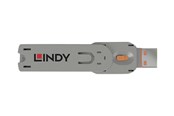 Järjestelmän lisävarusteet - Lindy USB Type A Port Blocker Key - USB port blocker - 40623