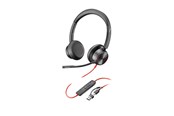 Kuulokkeet - HP Poly Blackwire 8225 Stereo Microsoft Teams Certified USB-C Headset +USB-C/A Adapter (8X225AA) - 8X225AA