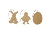 Askartelu- ja taidetarvikkeet - Creativ Company - Easter pendants papier-mâché 6 pcs. - 267343
