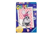 Luovat leikit - Ravensburger CreArt Paint by Number - Rabbit with Glitter - 289332