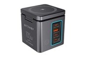 Puhelin - Adapterit & Laturit - BlitzWolf BW‑i113 GaN USB‑A + 3xUSB‑C 105W Mains Charger - BW-i113
