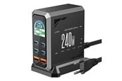 Puhelin - Adapterit & Laturit - BlitzWolf BW‑S31 240W 6‑Port USB‑C + USB‑A PD Desktop Charger - BW-S31