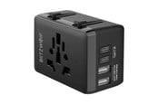 Tabletti - Adapterit & Laturit - BlitzWolf BW-TA1 4-in-1 Travel Adapter 2xUSB + C + PD 20W - BW-TA1