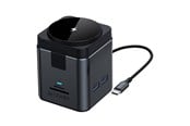 Puhelin - Adapterit & Laturit - BlitzWolf BW-TH17 9-in-1 Type-C Docking Station with Magnetic 15W Wireless Charger - BW-TH17