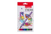 Kirjoitus- ja piirustustarvikkeet - Bruynzeel - Fineliners 12 pcs. - 60241112