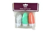 Vapaa-aika & Matkailu - UNIQ Matkapullosetti - 3 kpl, 60 ml - 7454