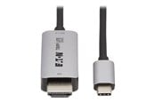 Näyttökaapeli - Eaton Tripp Lite Series USB-C to HDMI Active Adapter Cable M/M 8K60 Hz 4K 144Hz HDR 4:4:4 HDCP 2.3 Black 3ft - U444-003-H8K6