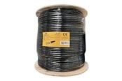 Verkkokaapelit - Gembird Cablexpert bulk cable - 305 m - black - Musta - 305m - FPC-6004GE-SO-OUT