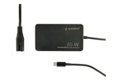 Kannettavan laturit - Gembird - USB-C power adapter - power delivery GaN fast - 65 Watt - NPA-AC-PDQC65-01