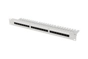 Lisätarvikkeet - Lanberg patch panel - 1U - 19" - with shelf - PPU6-1124-S