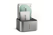 Kovalevyt - lisätarvikkeet - AXAGON Superpeed USB-C Dual HDD/SSD Dock with Clone Fuction - ADSA-DC