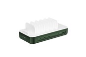 Puhelin - Adapterit & Laturit - 4smarts Charging station Team 100W 1x USB-A port 5x USB-C ports includes 6 cables green - 541282
