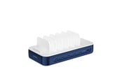 Puhelin - Adapterit & Laturit - 4smarts Charging station Team 100W 1x USB-A port 5x USB-C ports includes 6 cables navy - 541279