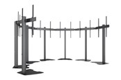 Seinäkiinnitys, AV-kiinnikkeet & AV-kalusteet - Multibrackets M Pro Series stand - single side - for 7 displays - micro adjustable arms - black - Max 525 kg - recommended for 86" - 7350105219726