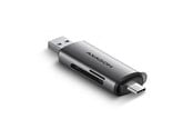 Muistikortinlukijat - adapterit ja kortinlukijat - AXAGON SuperSpeed USB-C & USB-A SD / microSD Card Reader - CRE-SAC