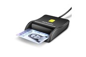 Muistikortinlukijat - adapterit ja kortinlukijat - AXAGON USB-A Smart Card / ID Card FlatReader - CRE-SM3N