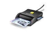 Muistikortinlukijat - adapterit ja kortinlukijat - AXAGON USB-A Smart card & SD / microSD / SIM / Smart Card Flatreader - CRE-SM3SD