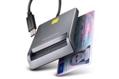 Muistikortinlukijat - adapterit ja kortinlukijat - AXAGON USB-C Smart Card / ID Card FlatReader - CRE-SM3TC
