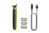 Hiustenleikkuukoneet ja trimmerit - Philips OneBlade QP2724 - trimmer - lime green/dark grey - QP2724/23