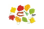 Askartelu- ja taidetarvikkeet - Colorations - Plaited Leaves 24 pcs. - WEAVLEAF