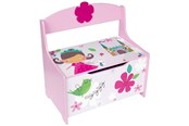 Lastenhuone - Playwood Wooden Toy Bench - Pink - RS1908