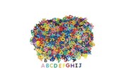 Askartelu- ja taidetarvikkeet - Colorations - Cardboard Letters 2600 pcs. - CHPAPERL