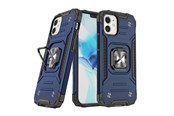 Puhelin - Kannet ja kotelot - Wozinsky Ring Armor case for iPhone 14 Plus armored cover magnetic holder ring blue - 9145576265512