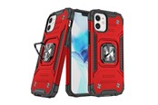 Puhelin - Kannet ja kotelot - Wozinsky Ring Armor case for iPhone 14 Plus armored cover magnetic holder ring red - 9145576265529