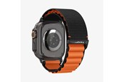 Smartwatch - Lisävarusteet - Spigen Fabric Band (hook) - black orange - Apple Watch 49mm/46mm/45mm/44mm - AMP10145