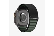 Smartwatch - Lisävarusteet - Spigen Fabric Band (hook) - black green - Apple Watch 49mm/46mm/45mm/44mm - AMP10223