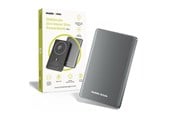 Powerbank - Mobile Origin 5000mAh 3in1 Metal Slim PowerBank PB4 Powerbank - Harmaa - 5000 mAh - MO-MSP-PB4