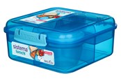 Keittiövälineet - Sistema 1.25L Bento Cube LunchBlue - 416852