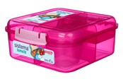 Keittiövälineet - Sistema 1.25L Bento Cube Lunch Pink - 416853