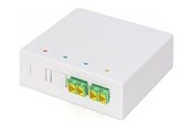 Lisätarvikkeet - DIGITUS fibre-optic distribution box - 2 x LC/APC duplex couplers with shutter - DN-931097