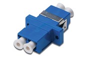 Verkkokaapelit - DIGITUS FO coupler Duplex LC to LC - Sininen - DN-96007-2