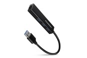 USB hub - AXAGON SuperSpeed USB-A Hub with 3 USB Ports and Gigabit LAN USB hub - 3 porttia - USB 3.2 - Musta - HMA-GL3A