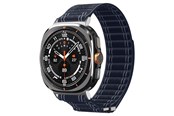 Smartwatch - Lisävarusteet - Spigen Fabric Band (hook-and-loop) - navy - Samsung Galaxy Watch Ultra 47mm - AMP10148